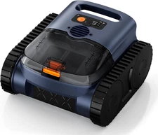 Cordless Pool Vacuum for Inground Pools: Robotic Pool Cleaner with Floor/Wall Cl