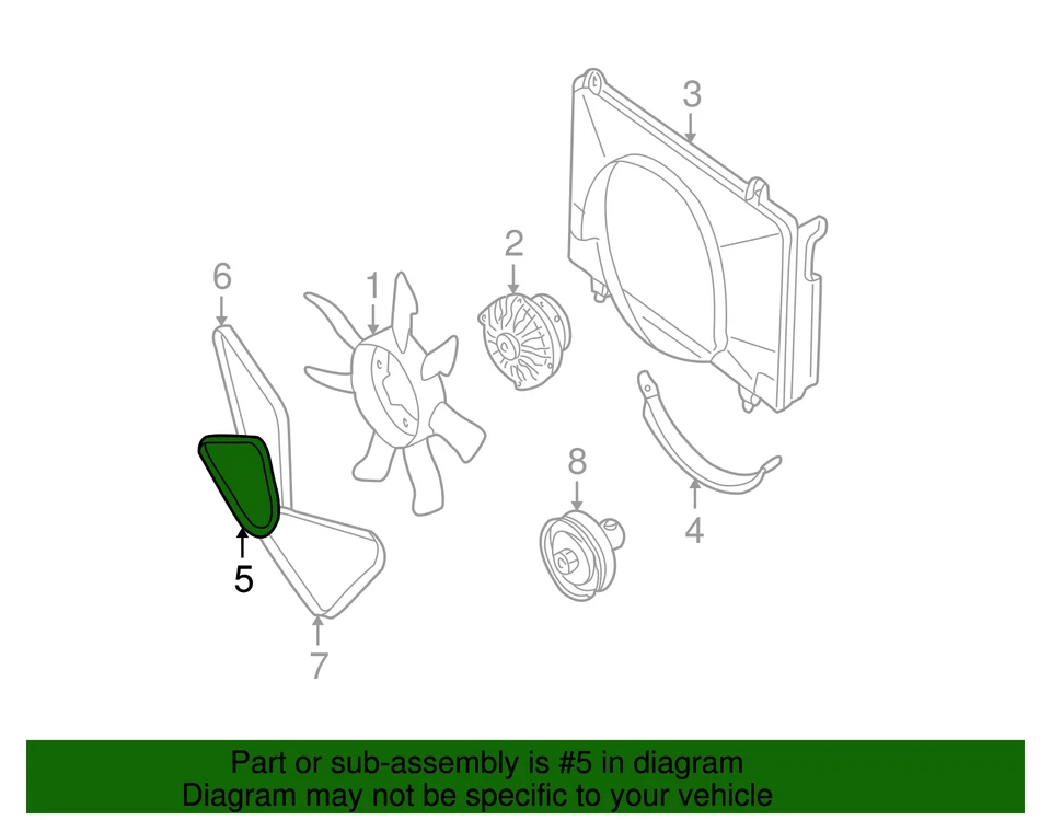 Ремень генератора переменного тока подлинный Nissan Frontier Xterra 2.4 - НОВЫЙ от оригинального производителя - Изображение 2 из 2