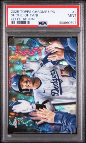 2025 Topps Chrome Update Celebracion #CT-2 Shohei Ohtani Dodgers