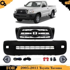 Front Bumper Cover Textured Plastic Fog Lights Kit For 2005-2011 Toyota Tacoma Front Bumper Cover Textured Plastic Fog Lights Kit For 2005-2011 Toyota Tacoma