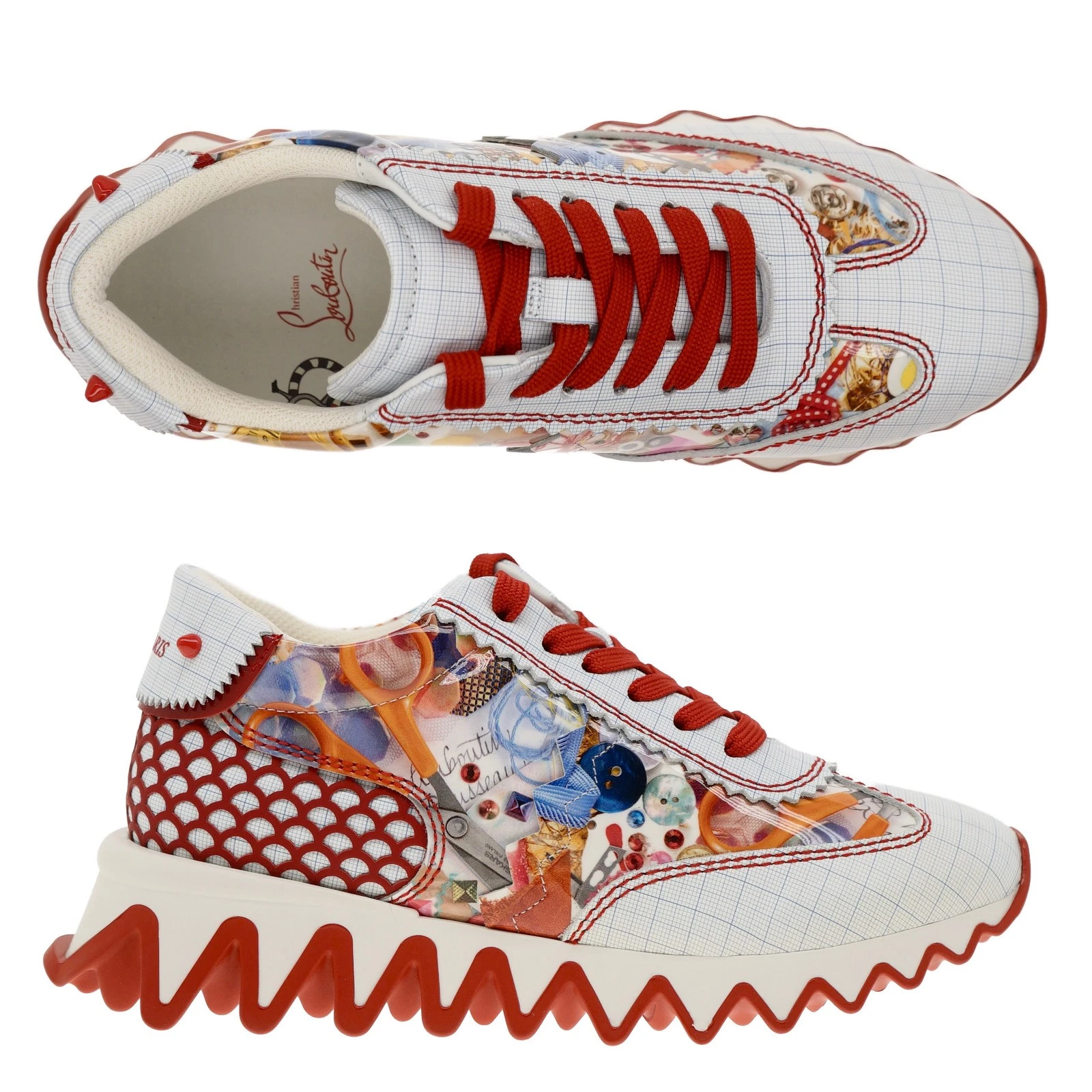 Christian Louboutin — Christian Louboutin Unisex Kids Mini Shark Sneakers Size 35 / 3 US New
