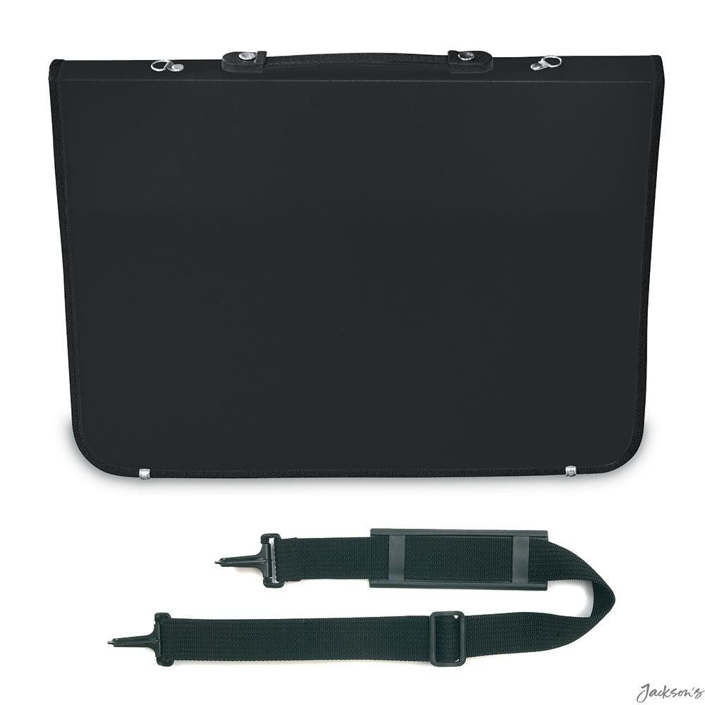 Mapac Academy A2 Portfolio Water Resistant Black With Shoulder Strap
