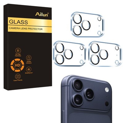 Ailun 3 Pack Camera Lens Protector for iPhone 17 Pro Max,Tempered Transparent