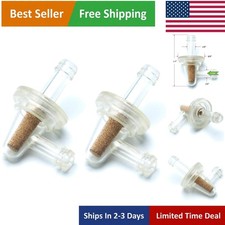 Performance Inline Fuel Filters For Motorcycles And Atvs - 2 Pack With High Flow