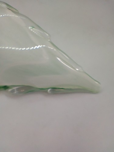 Stunning Mid Century Murano Green Glass Bowl/Dish 26cm X 10cm - Picture 14 of 16