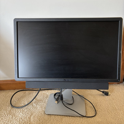 Dell P2214Hb 23  Monitor/ Sound Bar With Stand and Cables