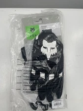 NWT Fox Racing Dirtpaw Biker Outdoor Motocross Gloves Black White Men's - Large