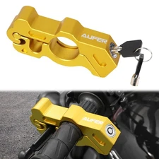 Motorcycle Handlebar Grip Lock Anti Theft Throttle Clutch Brake Lock w/ 2 Keys