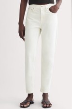 EUC Everlane The '90s Cheeky Jeans Organic Cotton 29 Regular Washed Bone White