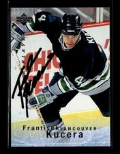 1995-96 Upper Deck Be a Player #S33 Frantisek Kucera Autographs