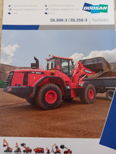 Original DOOSAN Prospekt. Radlader DL300-3/DL350-3.