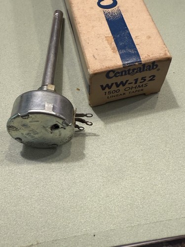 CENTRALAB WW-152 1500 OHM 5W LINEAR TAPER POTENTIOMETER - Picture 6 of 6