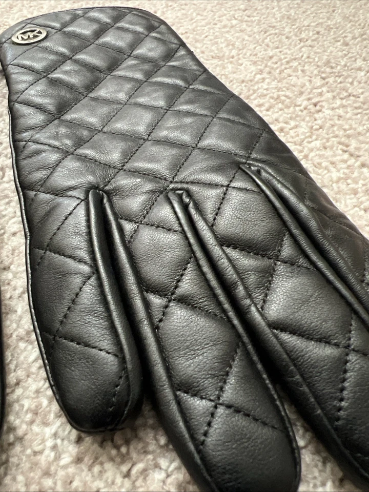 Guantes de cuero Michael Kors para mujer pequeños/medianos Foto 2 de 4