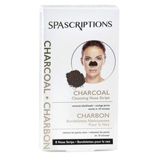 SpaScriptions Charcoal Cleansing Nose Strips - 8 Included