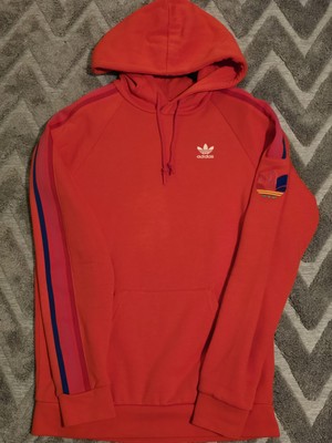 adidas Originals Mens Adicolor 3D Trefoil 3-Stripes Hoodie Active
