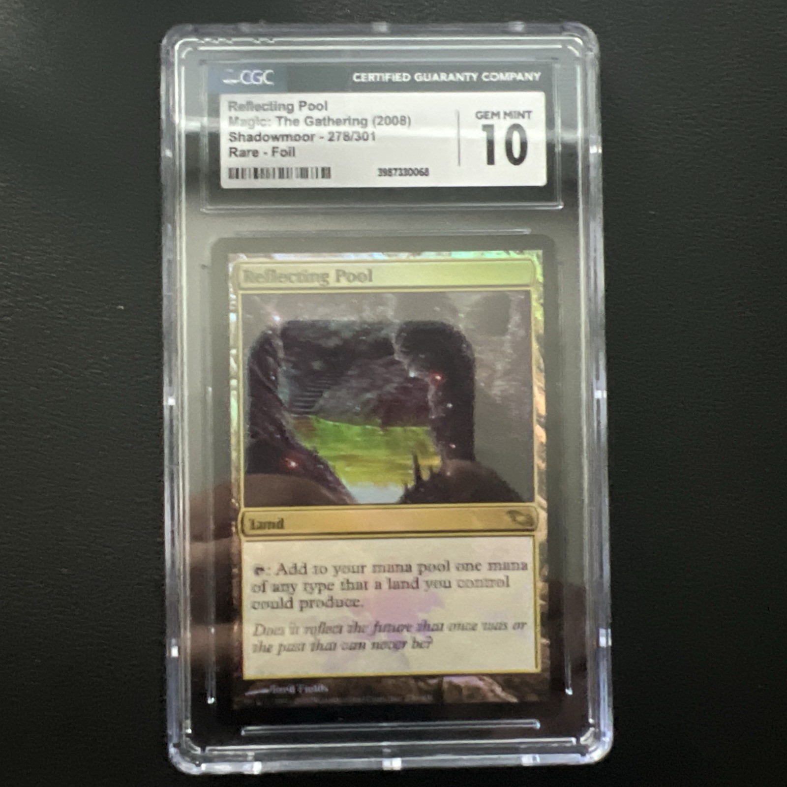 Reflecting Pool 2008 Magic: The Gathering Shadowmoor #278 Foil CGC 10