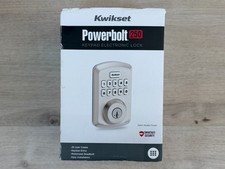 Kwikset Powerbolt 250 Keypad Electronic Deadbolt Lock Stain Nickel Open Box
