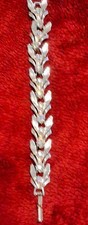 Vintage Mid-Century Silver-Tone Rhinestone Le...