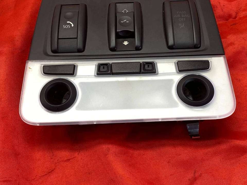 Interruptor de control de techo corredizo luz domo delantera BMW E88 E90 E92 serie 1/3 negro OEM✅ Foto 3 de 4