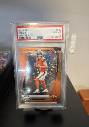 2024 Panini Prizm - Rookies Bo Nix #309 Disco Prizm (RC)