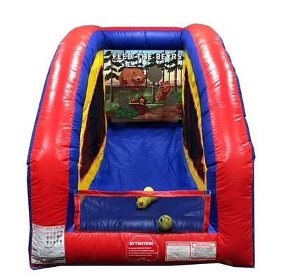 Portable Sealed Airframe Game 8x6 Feed the Bear With Built in Blower and 6 Balls