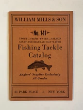 1941 William Mills & Son FISHING TACKLE CATALOG #141, Angler' Supplies