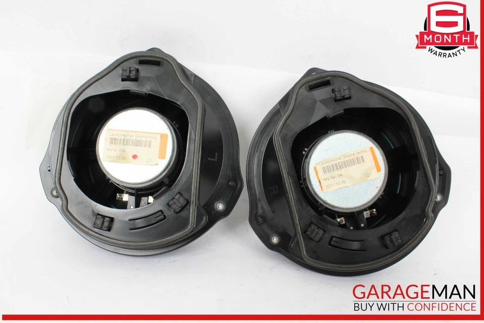 08-18 Mercedes W212 E550 Rear Right and Left Side Door Sound Speaker Set of 2 - Image 2 of 4