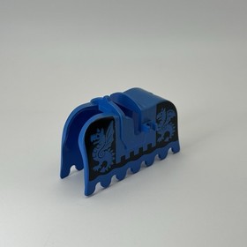 *Nice Clips* LEGO Blue Black Dragon Horse Barding minifigure 6086 6085 1584 6060