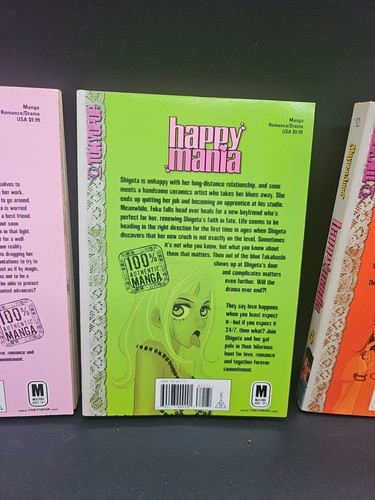 HAPPY MANIA Volumes 1,2,3 & 4 Moyoko Anno English Manga TOKYOPOP edition U.S.A. - Picture 8 of 11