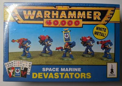 Warhammer 40k Space Marines Devastators 1996 Box OVP NEW Sealed Jes Goodwin RAR