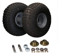 2 CONFEZIONI mozzi ruota carrello rimorchio, ruote e assi stub 22 x 11,00-8 f...