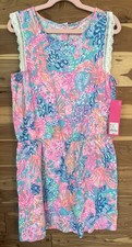 LILLY PULITZER Mini Agee Romper SPLENDOR IN THE SAND size XL Girls 12-14 NWT