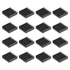 Electronics Cooler Heatsink for MOS GPU IC Chip Black 14 x 14 x 4 mm 20pcs