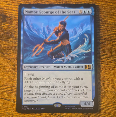 Magic: The Gathering Namor, Scourge of the Seas Rare Foil Eng 0631 Marvel