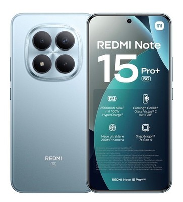 Xiaomi Redmi Note 15 Pro+ Plus 5G 8/256GB versiegelt & OVP in der Farbe Blau