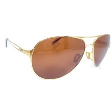 Oakley Caveat OO4054-15 Gold Aviator Sunglasses 60-14-137 Dark Brown Lenses