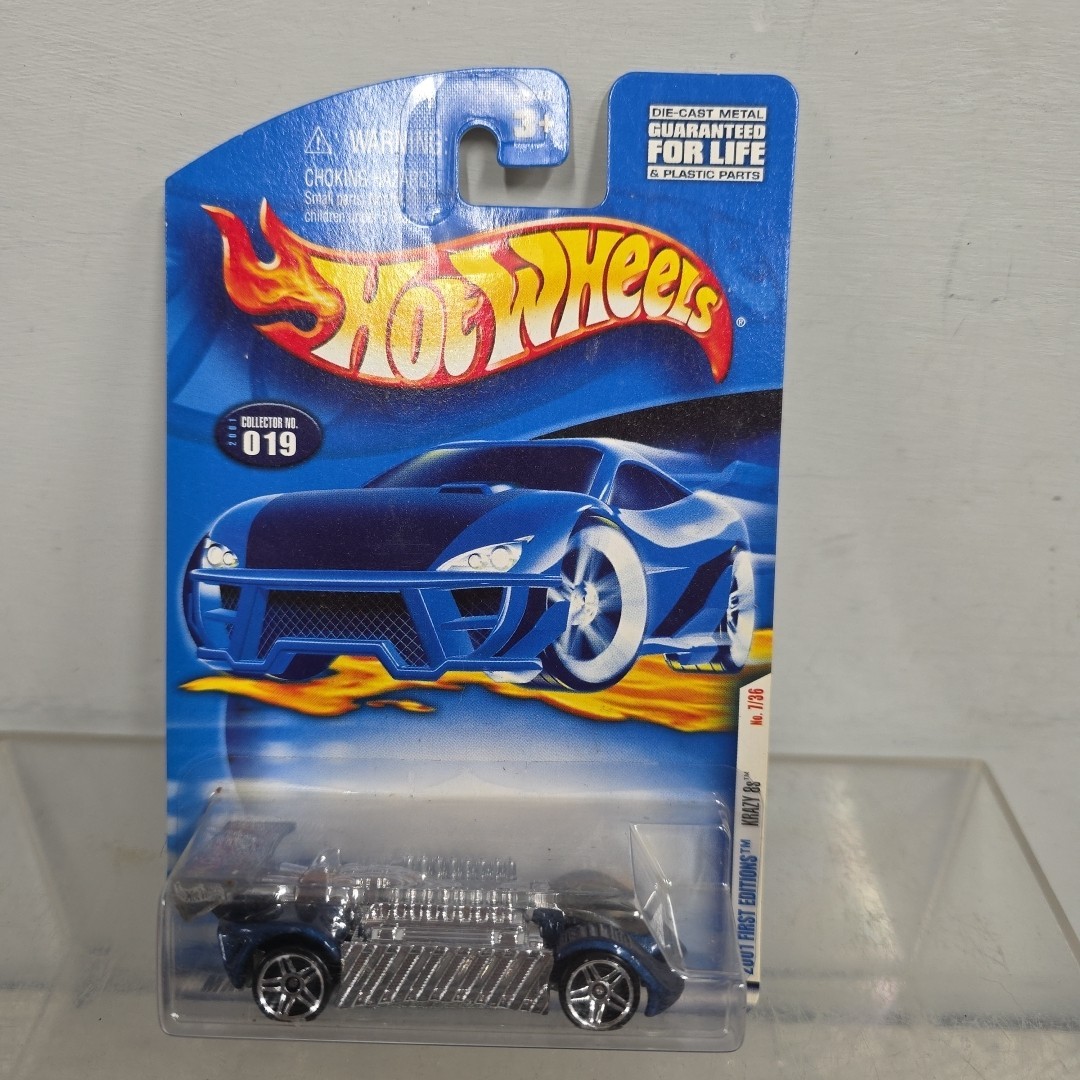 2001 Hot Wheels - First Editions #019 - Krazy 8s - #7/36 - Mattel Wheels - 28748