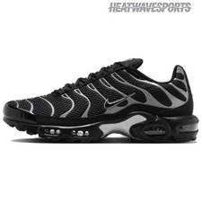 Nike Air Max Plus Premium 'Black Metallic Silver' Men Sizes