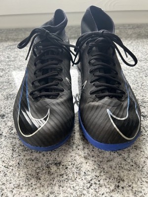 Nike Zoom Superfly 9 Academy IC Black Blue DJ5627-040 Men's Size 6.5
