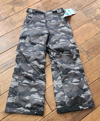 Z4 NWT Columbia Ice Slope II Winter Snow Pants Youth Size XS 6 Camo Gray Ski 