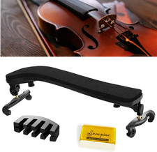 Violin Shoulder Rest for 4/4-3/4 Size, with Collapsible and Height Adjustable Fe