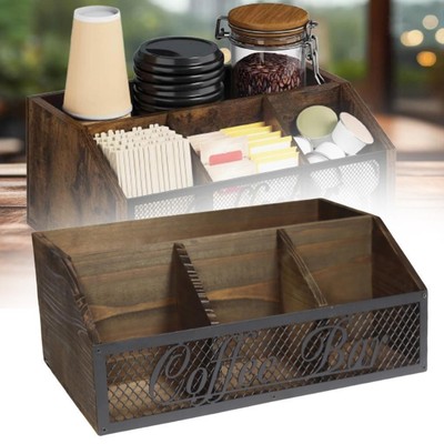 Kaffeestation Organizer Große Kapazität Schreibtisch für Wohnzimmer Küche Zuhause