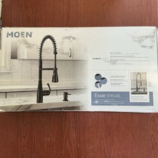 NEW MOEN Essie 87814BL Spring Pulldown Kitche...