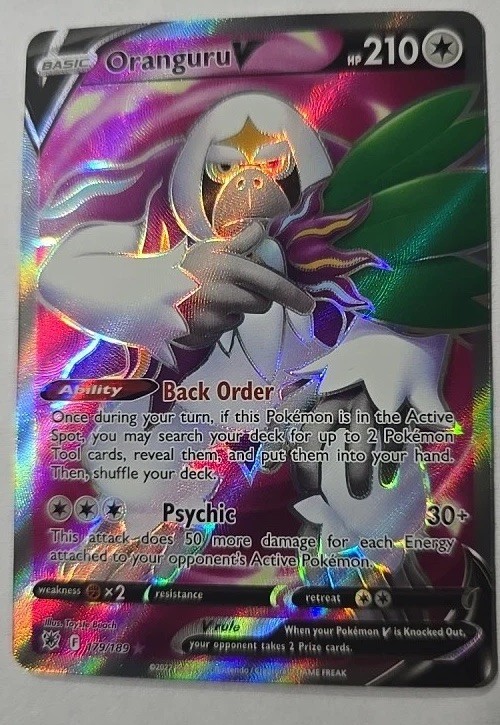 Pokemon - Oranguru V (Full Art) - 179/189 - Astral Radiance - Holo - Ultra Ra NM