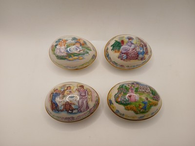Qty 4 Lenox Easter Egg Trinket Boxes  Limited EDITION 86,88,89 And 1993