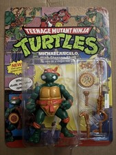 1991 TMNT Michaelangelo with Storage Shell 5125 UNOPENED UNPUNCHED