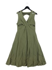 Abito midi Karen Millen A-Line UK14 in verde prezzo di listino £299