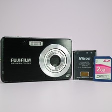 Fujifilm Digital Camera FinePix J15fd 8.2MP Black Tested W/ Battery  SD Card