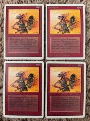 MTG- Disintegrate x4 - Unlimited