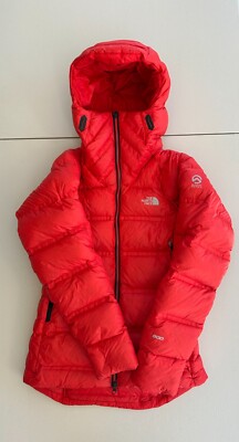 The North Face L6 Summit 800 Fill Down Belay Jacket Fiery Red Women's XS 